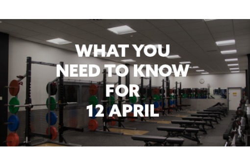 What you need to know for April 12