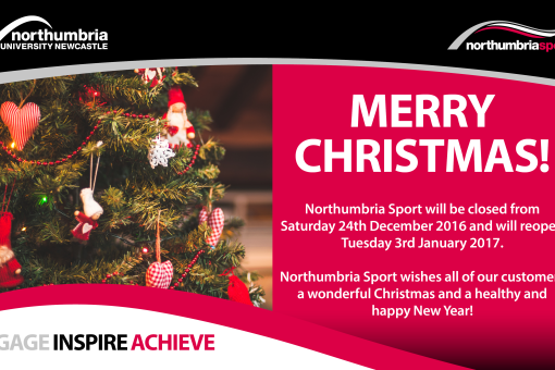 Northumbria Sport Christmas Closure