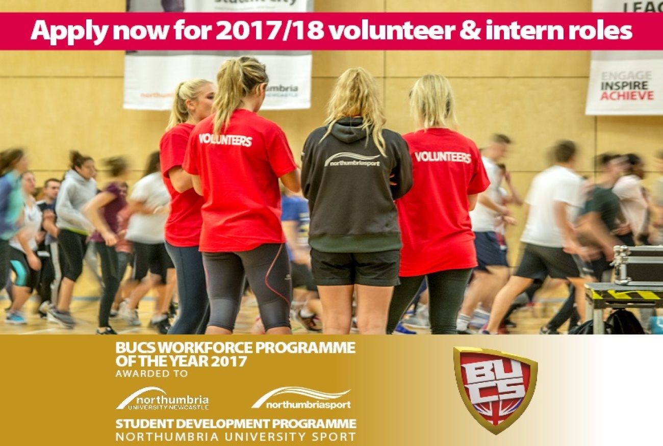 Join the Award Winning Northumbria Sport Student Development Programme in 2017/18!