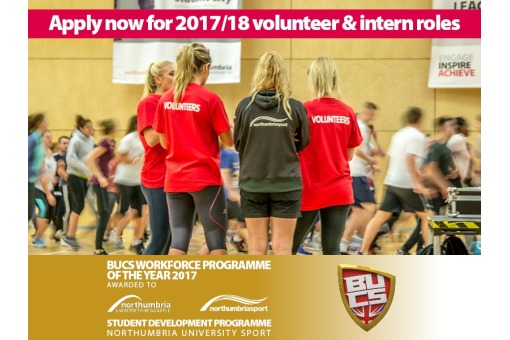 Join the Award Winning Northumbria Sport Student Development Programme in 2017/18!